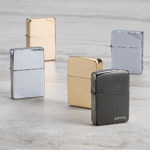 Zippo Chrome and Brass Collection