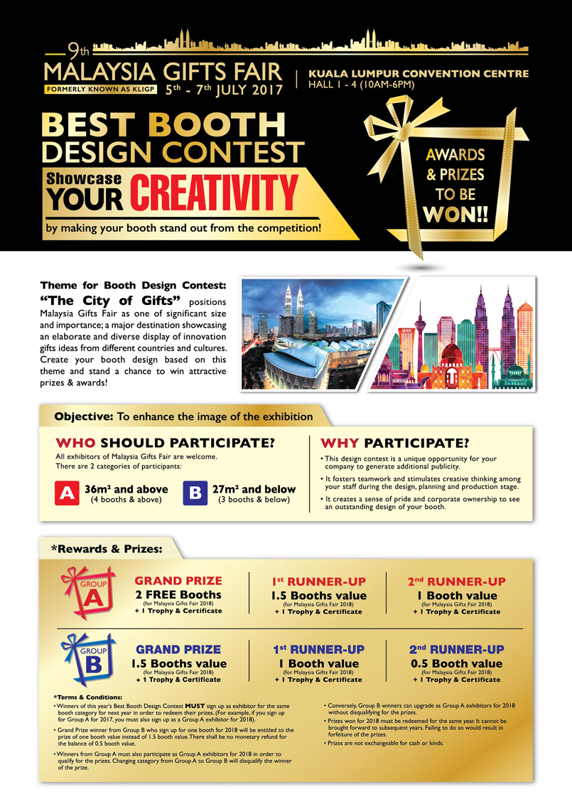 Booth Design Contest | best booth design contest malaysia gifts fair 2017 Booth Design Contest | best booth design contest malaysia gifts fair 2017