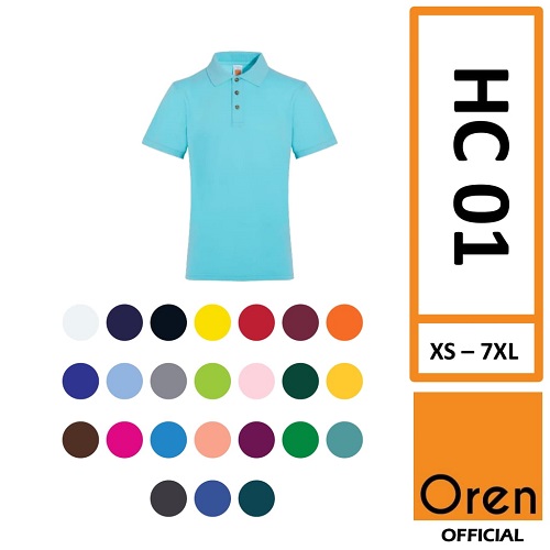 Oren Sport HC01 Honey Comb Plain Polo Shirt