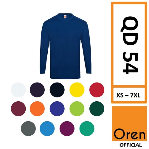 Oren Sport QD54 Quick Dry Long Sleeve Round Neck T-Shirt
