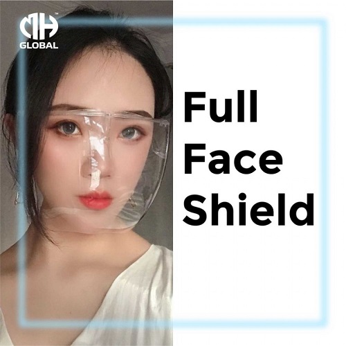 REUSABLE HARD FULL FACE SHIELD PREMIUM ANTI-FOG, SUITABLE FOR SPEC USER (ADULT & KID)